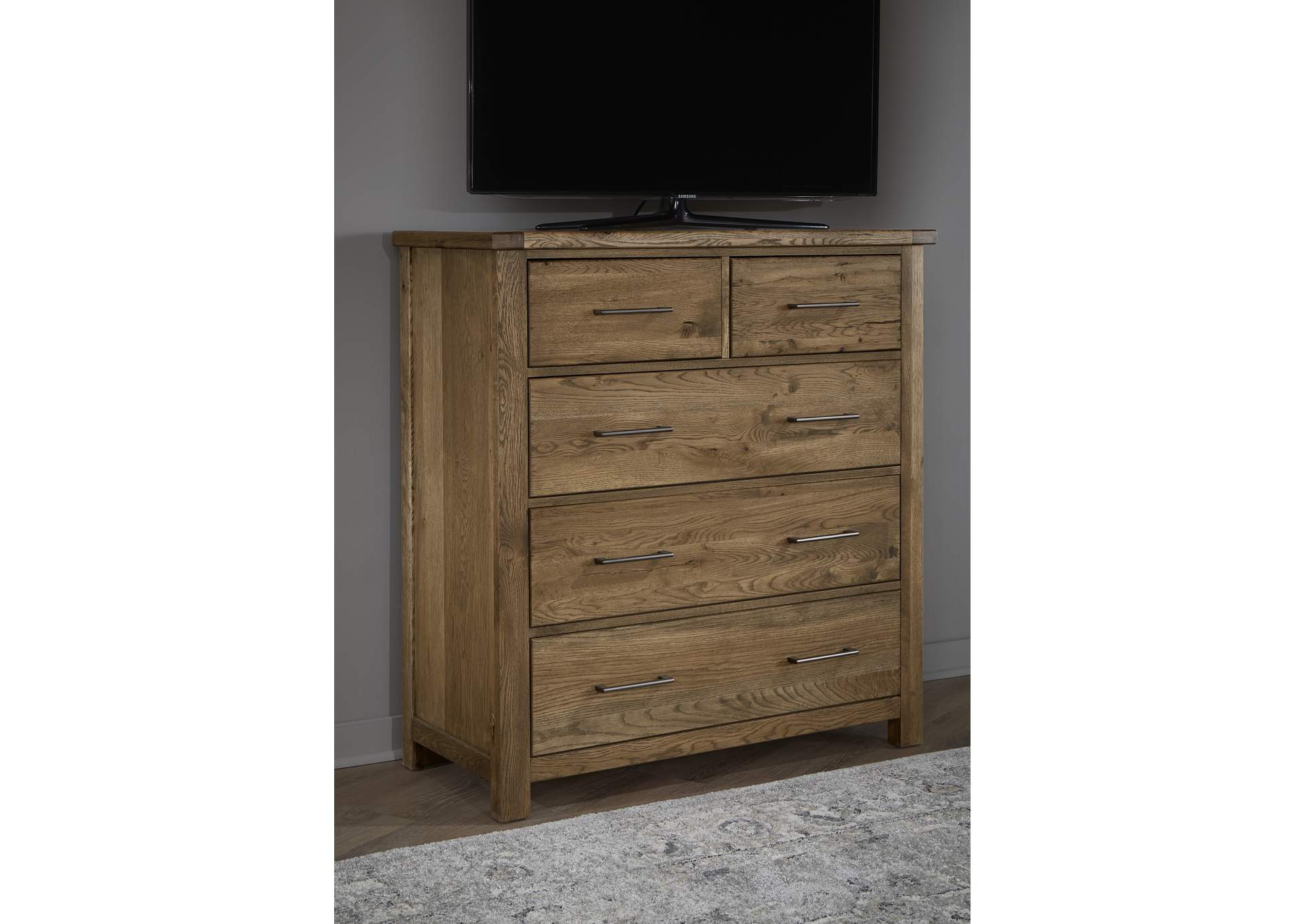 752 - Dovetail-Natural Standing Dresser,Vaughan-Bassett