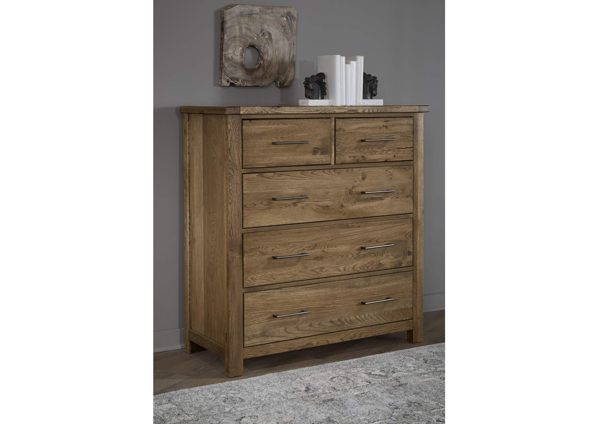 752 - Dovetail-Natural Standing Dresser,Vaughan-Bassett