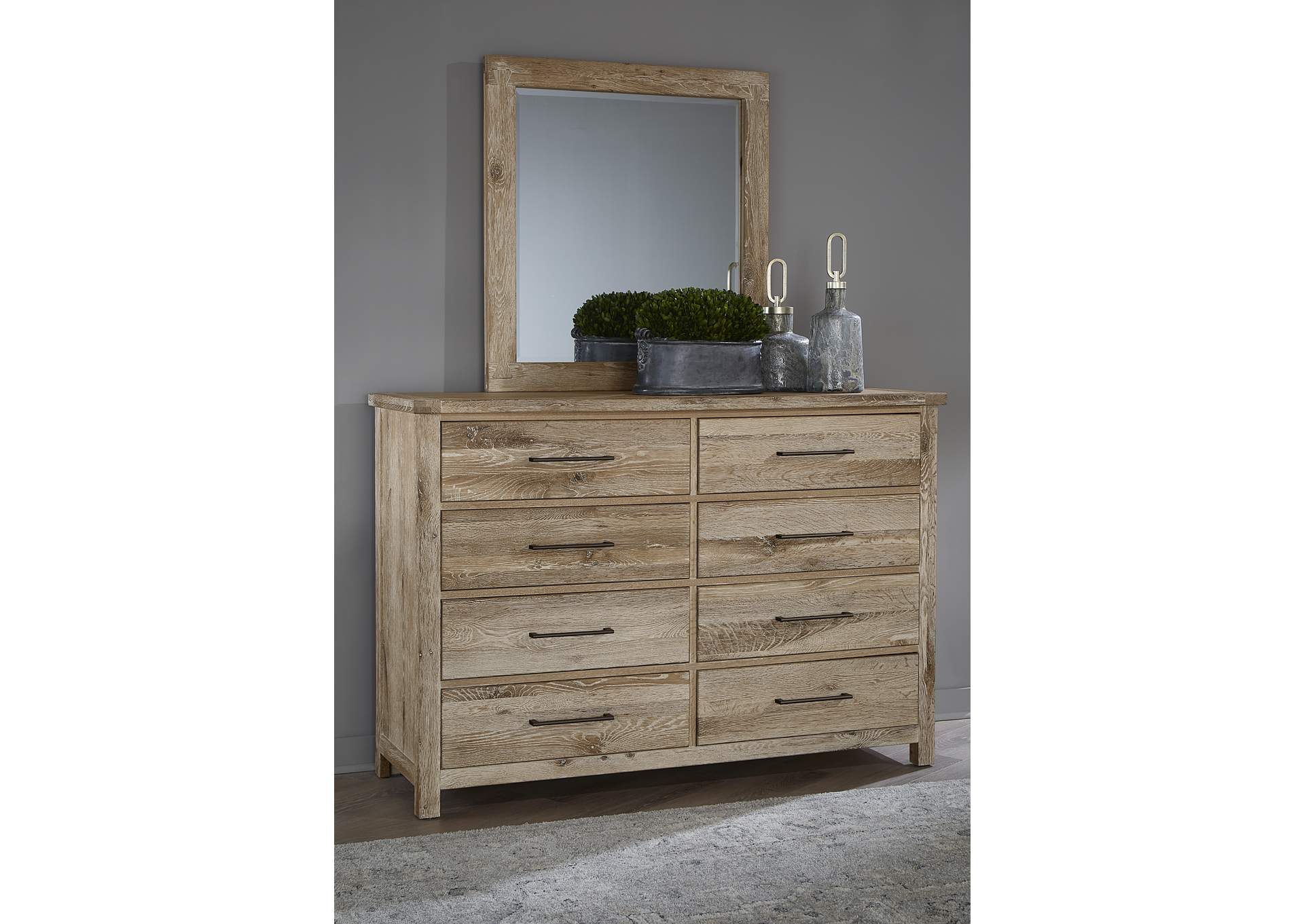 754 - Dovetail-Sun Bleached White Standing Dresser,Vaughan-Bassett