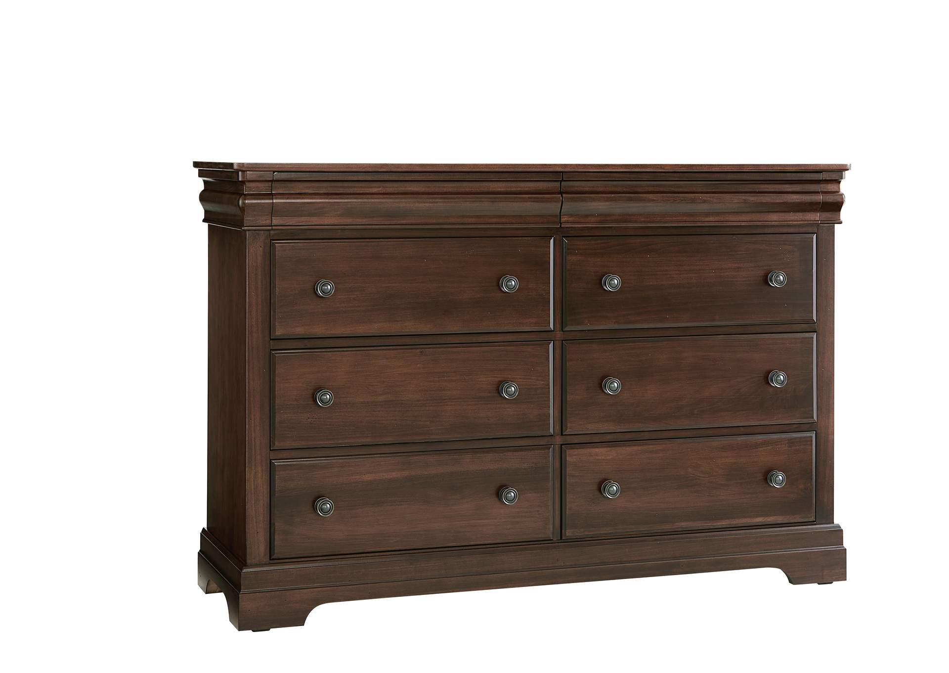 Vista-Warm Cherry Dresser - 8 Drawer,Vaughan-Bassett