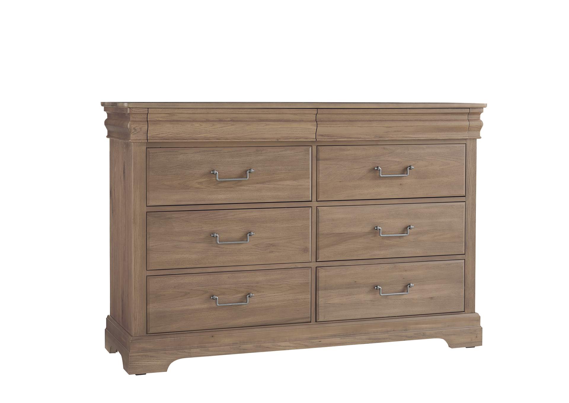 Vista-Natural Oak Dresser - 8 Drawer,Vaughan-Bassett