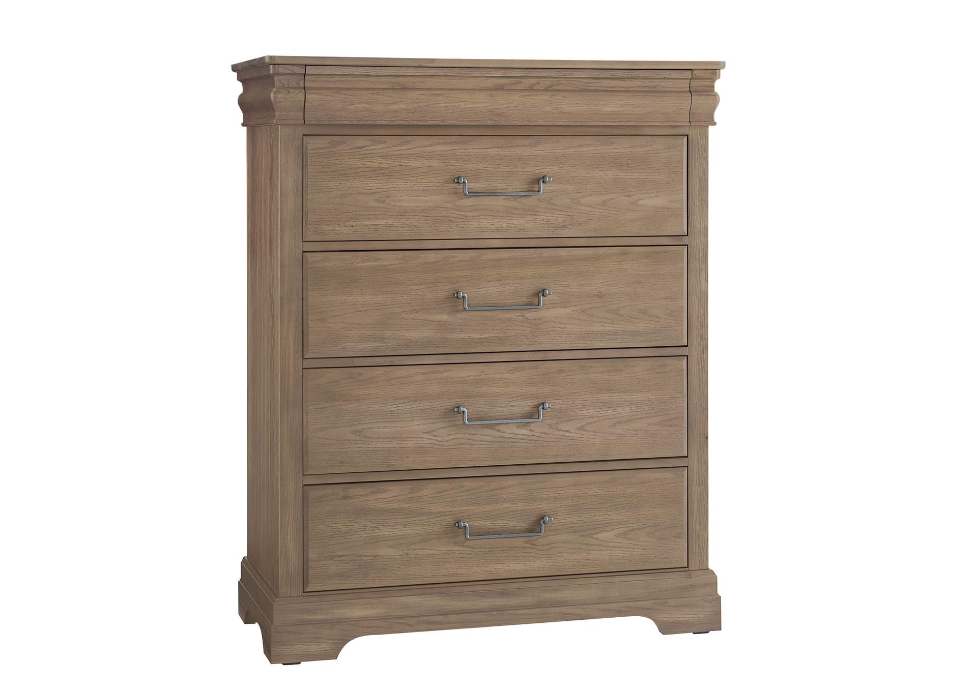 Vista-Natural Oak Chest - 5 Drawer,Vaughan-Bassett