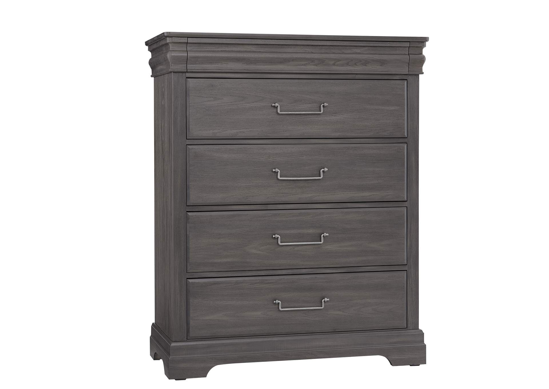 Vista-Grey Oak Chest - 5 Drawer,Vaughan-Bassett