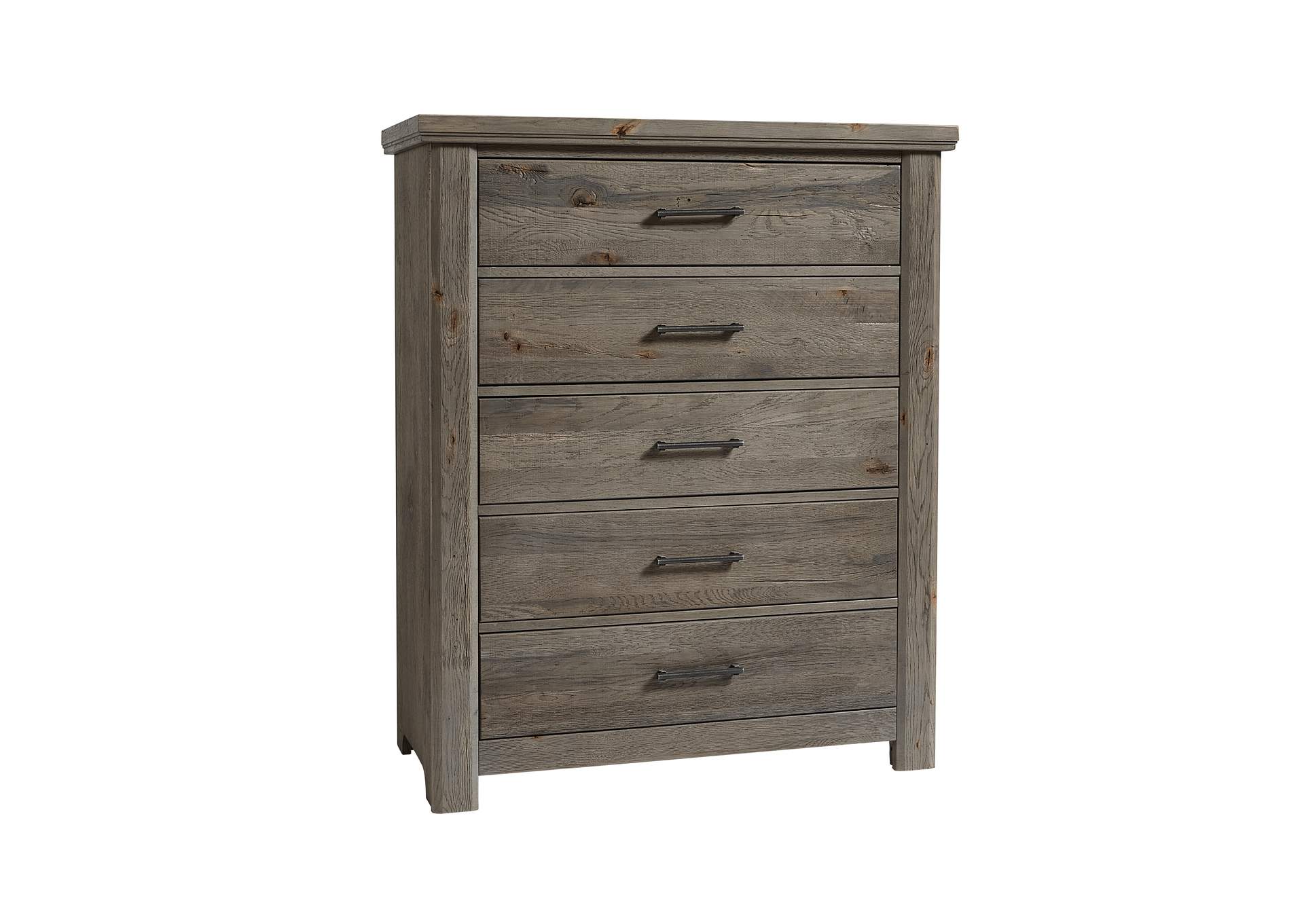 Yellowstone-Dapple Grey Chest - 5 Drawer,Vaughan-Bassett