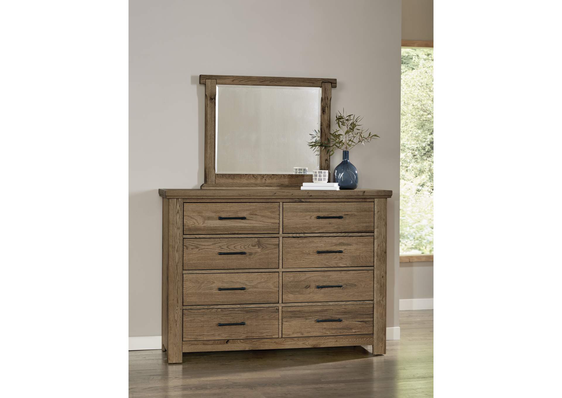 Yellowstone-Chestnut Natural Dresser - 8 Drawer,Vaughan-Bassett