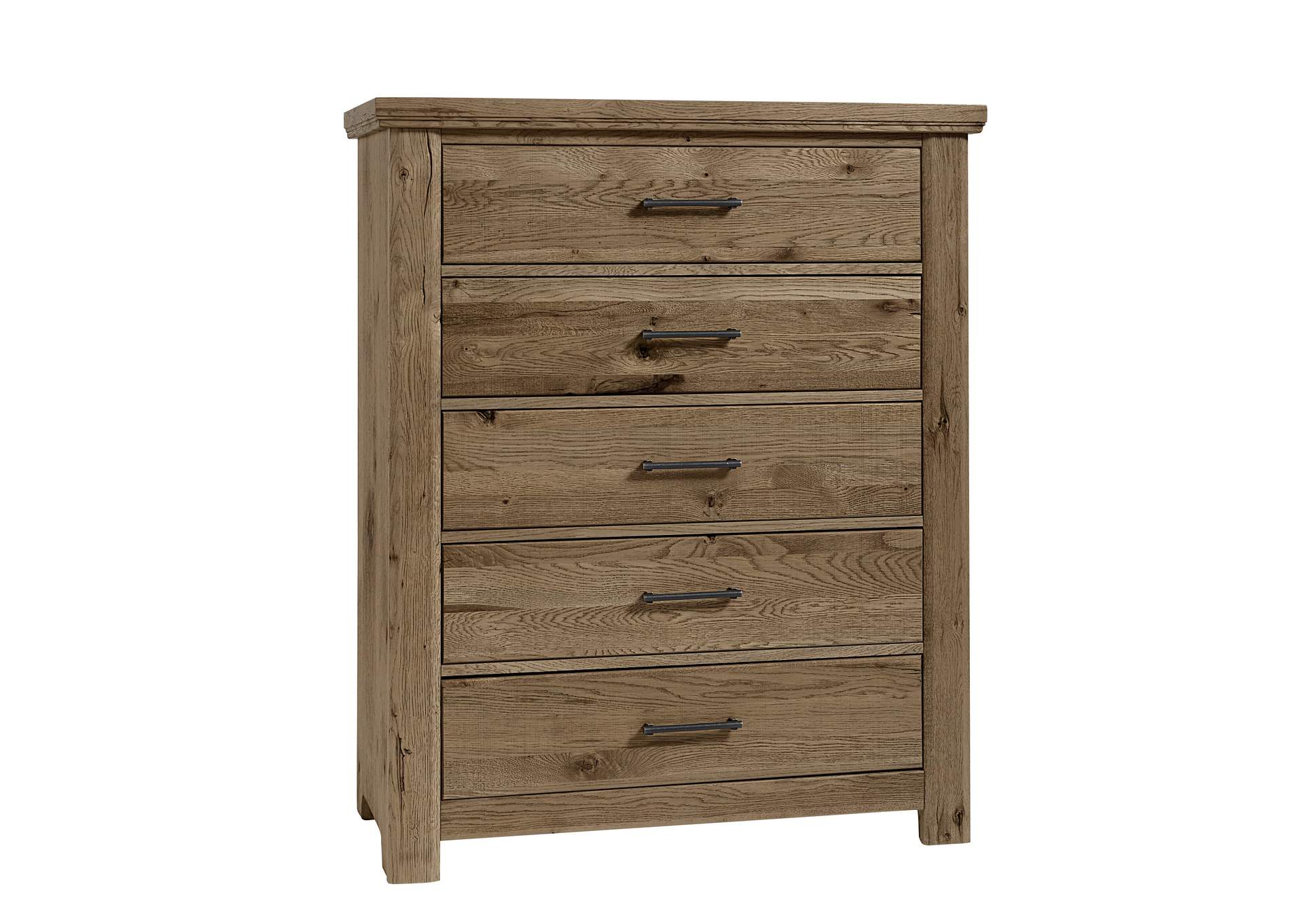 Yellowstone-Chestnut Natural Chest - 5 Drawer,Vaughan-Bassett