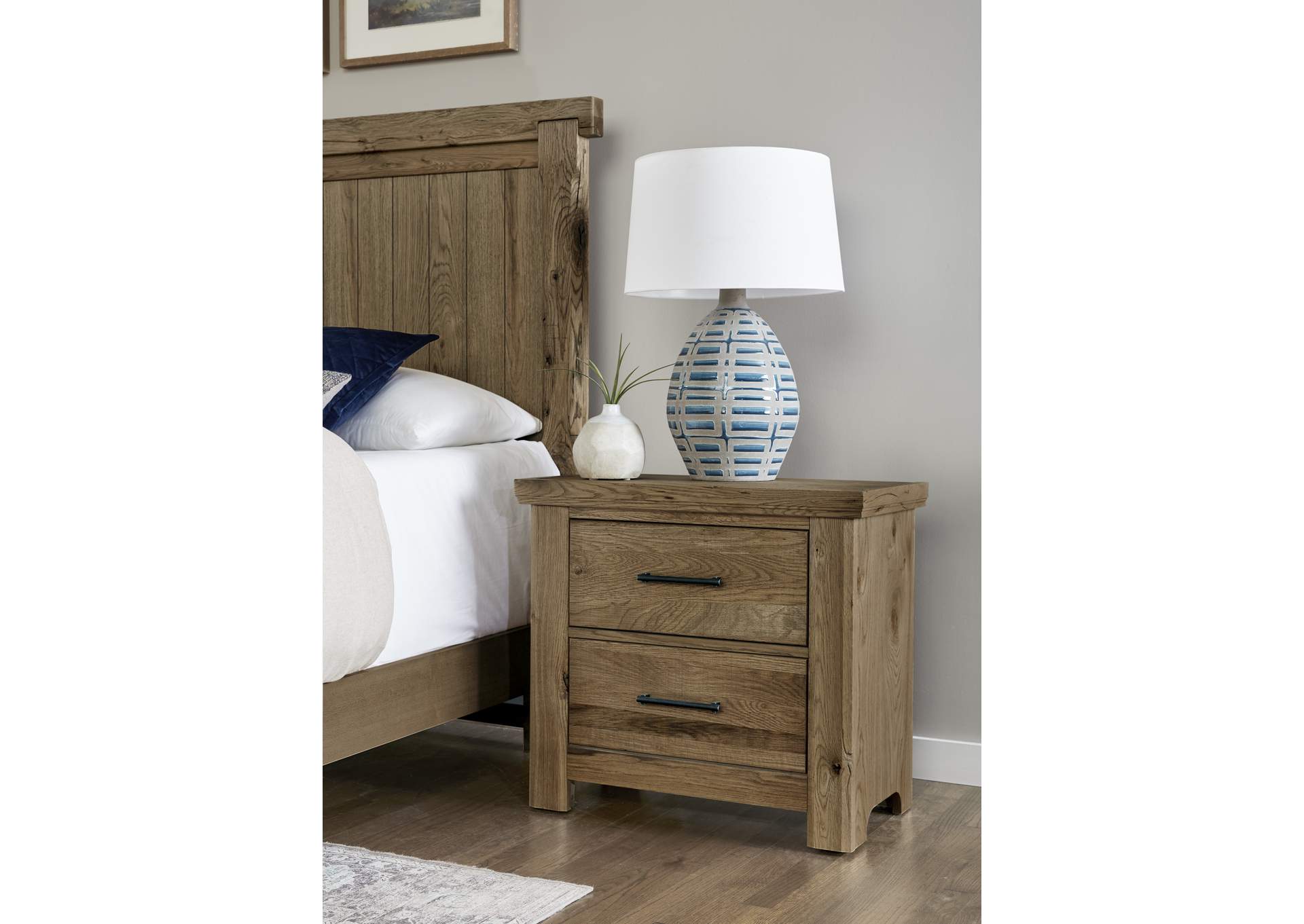 Yellowstone-Chestnut Natural Nightstand - 2 Drawer,Vaughan-Bassett