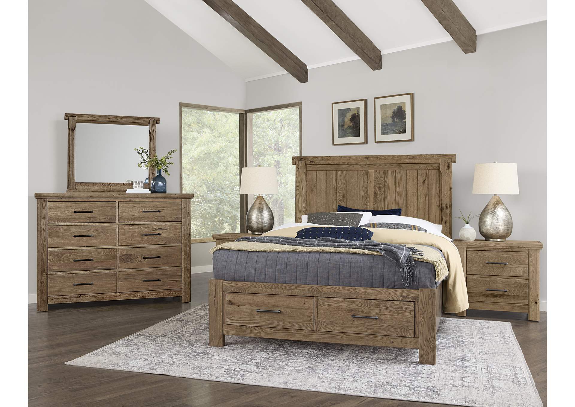 Yellowstone-Chestnut Natural Dresser - 8 Drawer,Vaughan-Bassett