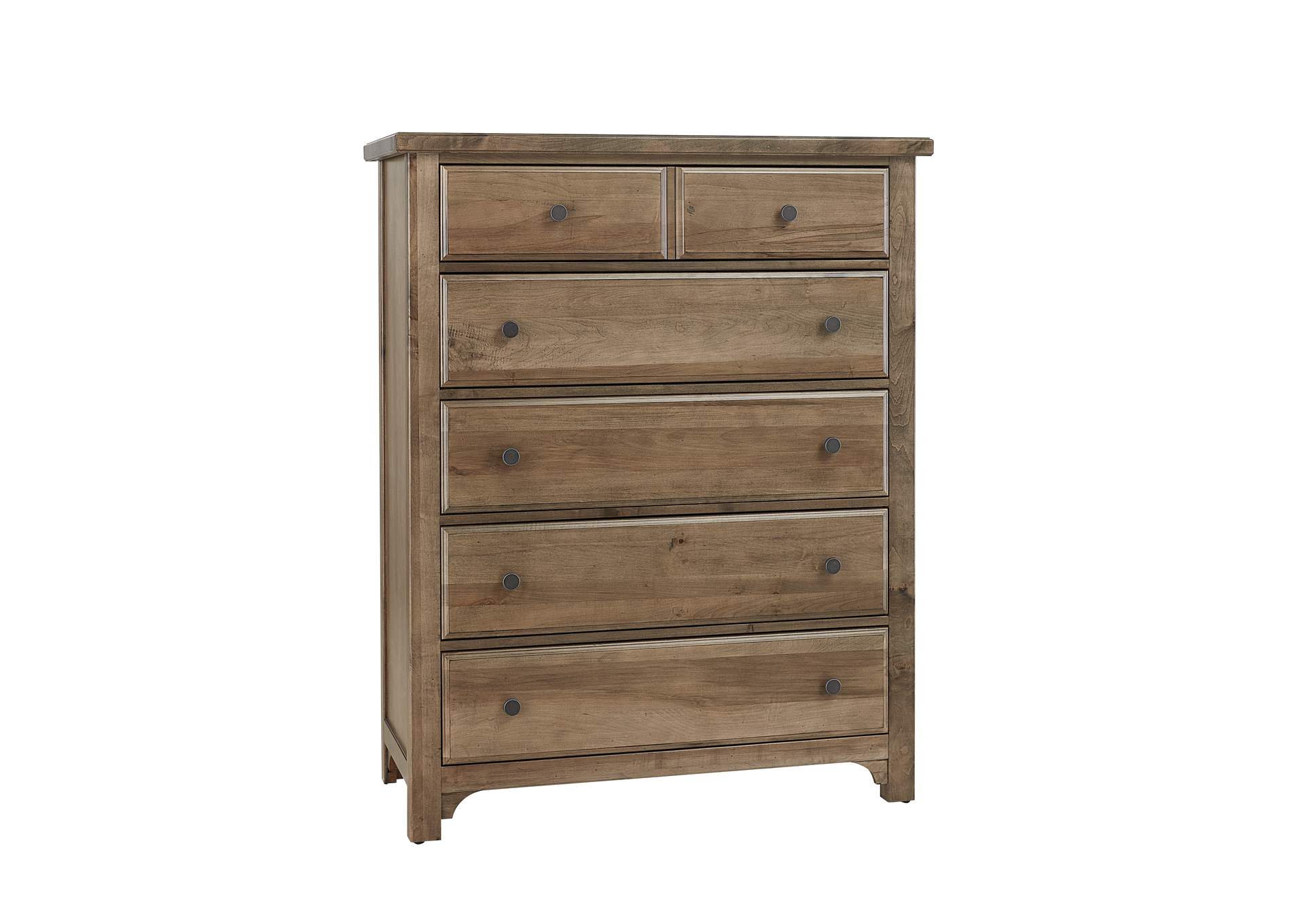 Cool Farmhouse-Natural Chest - 5 Drawer,Vaughan-Bassett