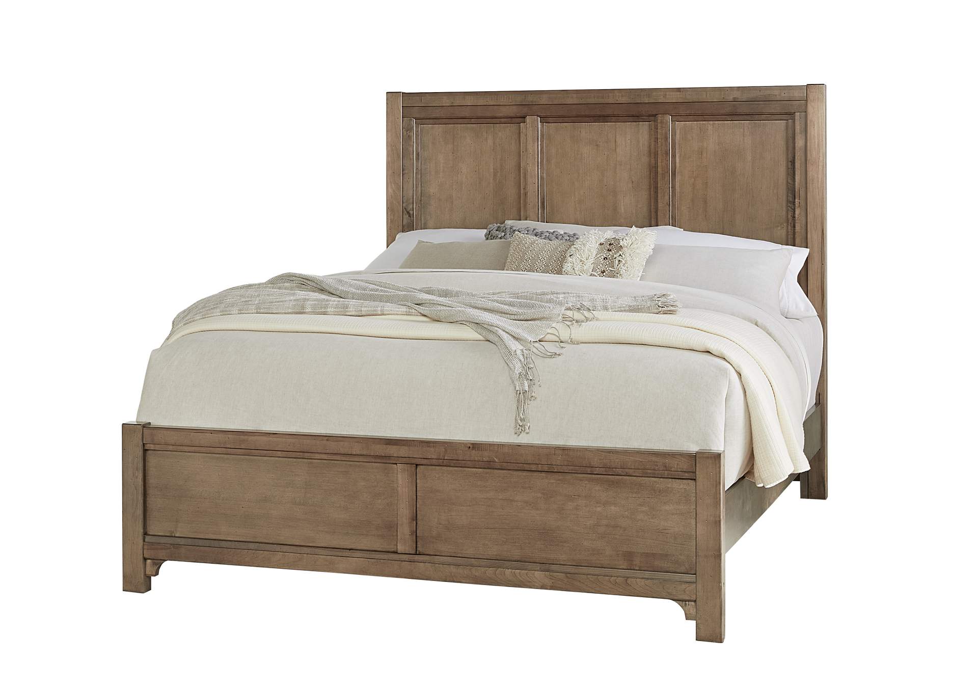 Cool Farmhouse-Natural Queen Panel Bed,Vaughan-Bassett