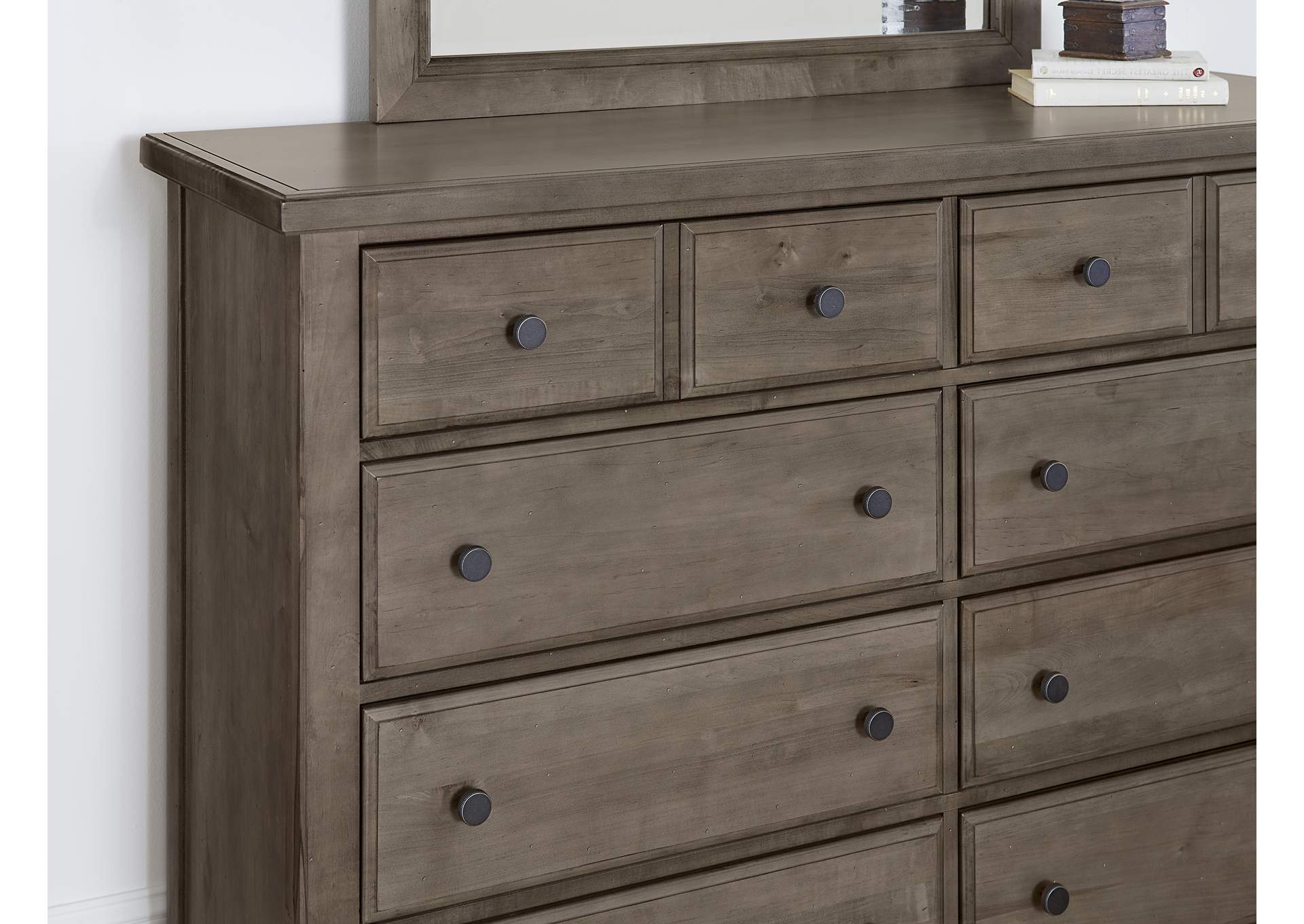 Cool Farmhouse-Grey Dresser - 8 Drawer,Vaughan-Bassett