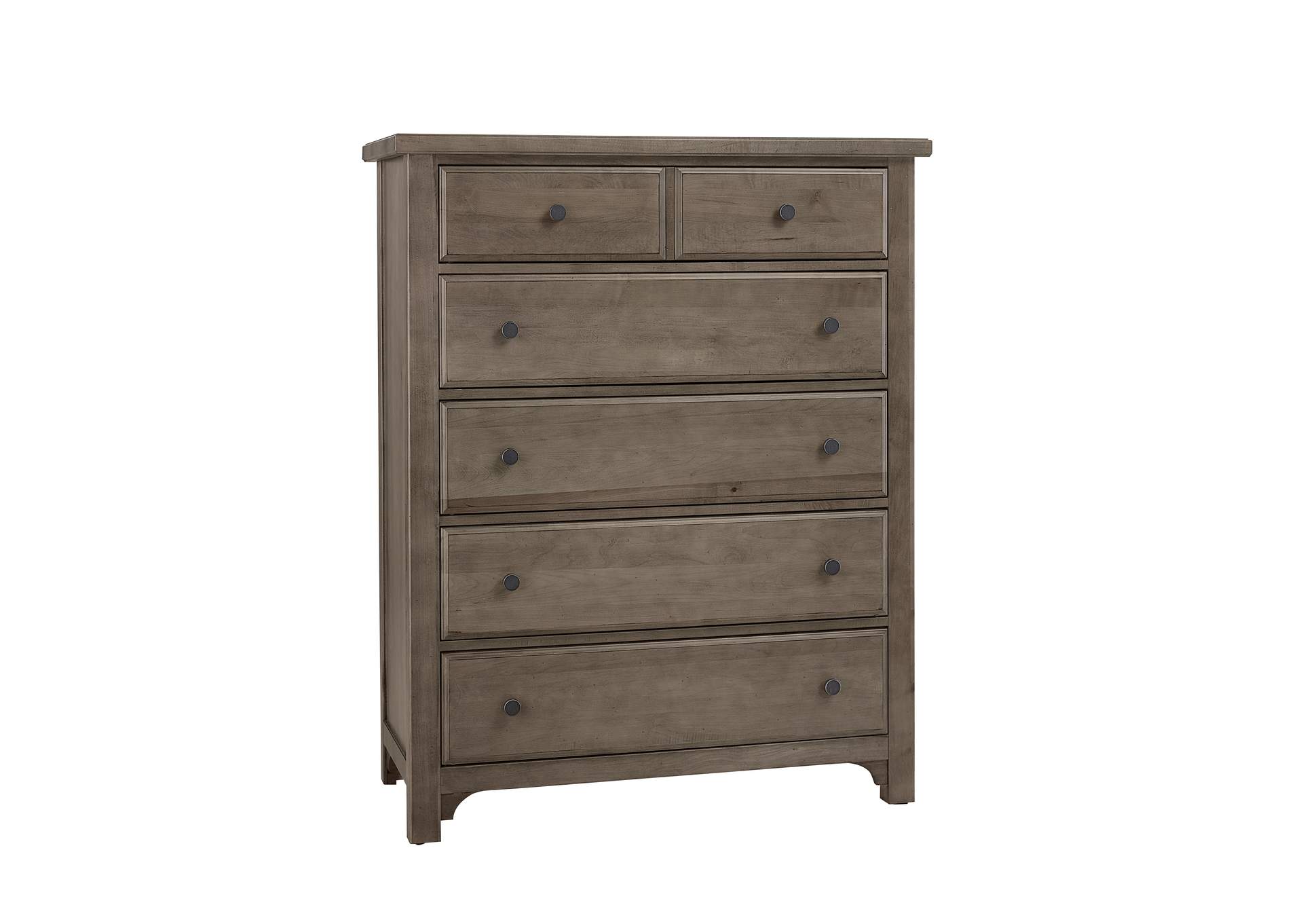 Cool Farmhouse-Grey Chest - 5 Drawer,Vaughan-Bassett