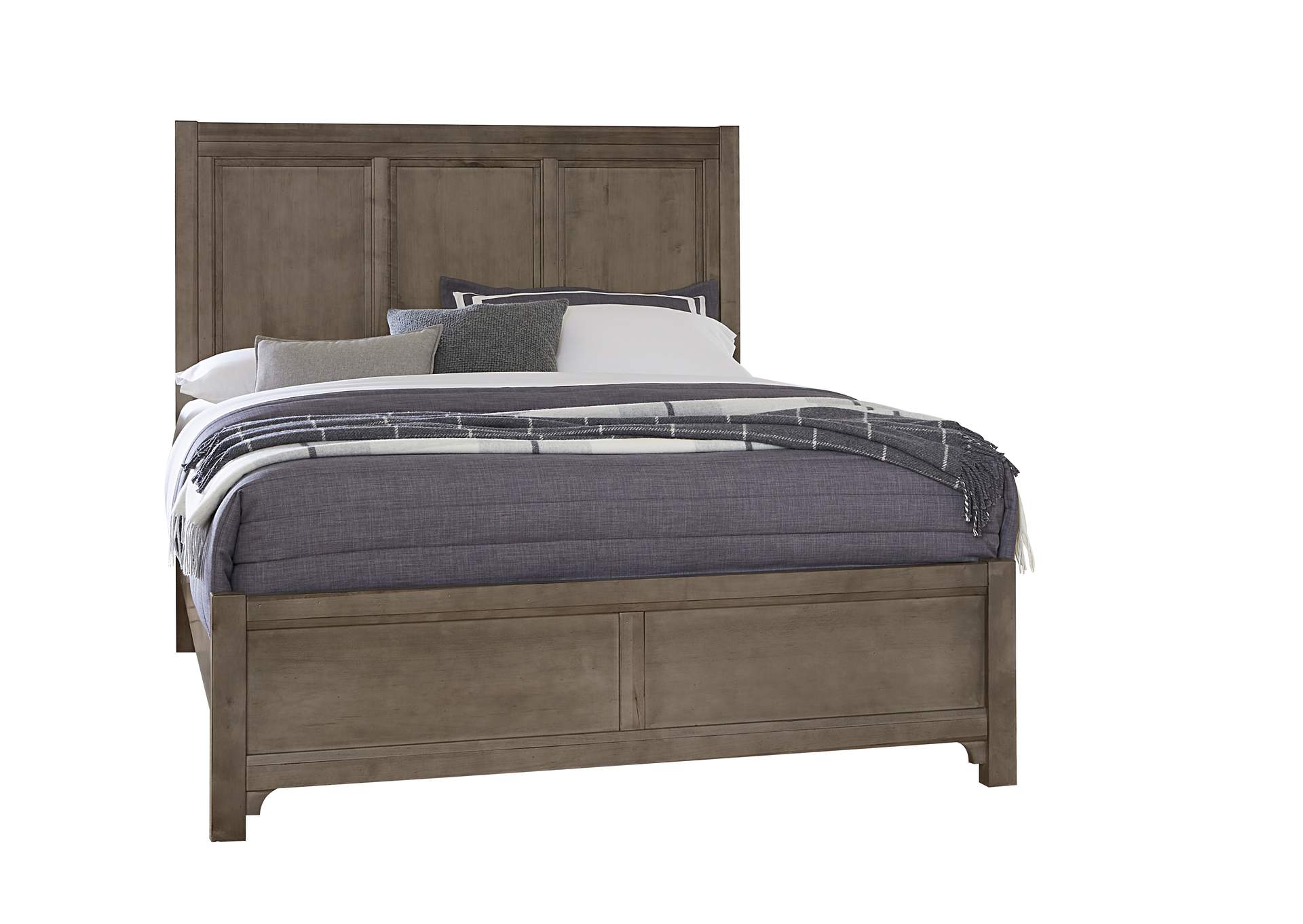 Cool Farmhouse-Grey Queen Panel Bed,Vaughan-Bassett