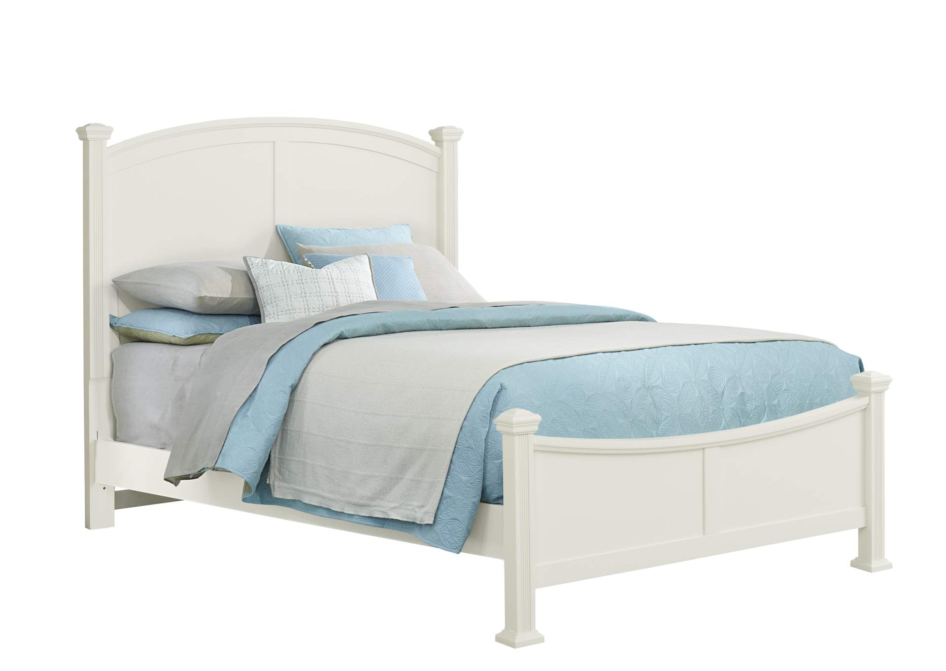 Bonanza-White King Poster Bed,Vaughan-Bassett