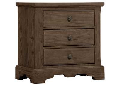 Image for Heritage Cobblestone Oak Night Stand - 3 Drawer