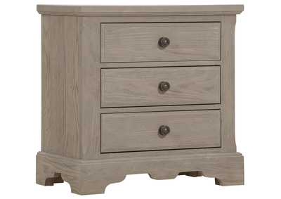 Image for Heritage-Greystone Night Stand - 3 Drawer