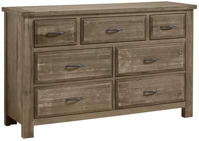 Image for Maple Road Weathered Gray Triple Dresser - 7 Drawer