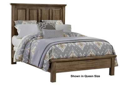 Maple Road Maple Syrup Queen Mansion Bed w/ Low Profile Footboard