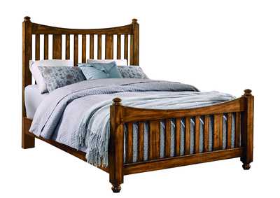 Maple Road-Antique Amish King Slat Poster Bed