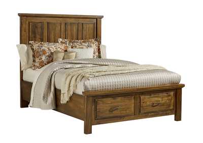 Maple Road-Antique Amish King Mansion Storage Bed