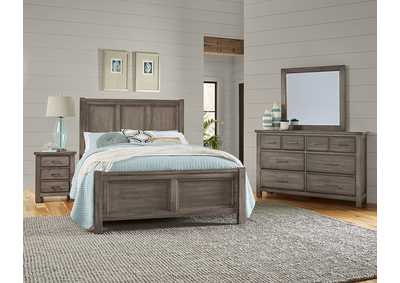 Chestnut Creek Pewter Dresser - 6 Drawer,Vaughan-Bassett