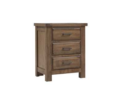 Chestnut Creek Night Stand - 3 Drawer,Vaughan-Bassett