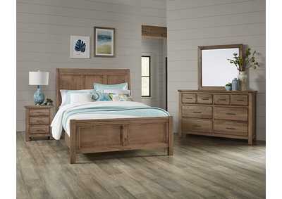 Image for Chestnut Creek Tobacco Brown Panel Headboard & Footboard 5/0 w/Dresser and Mirror
