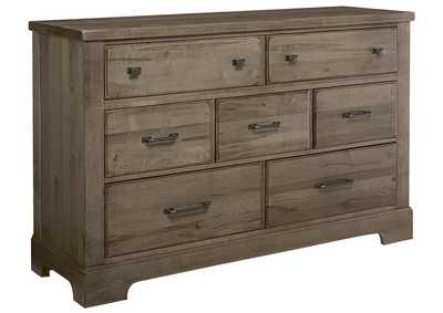 Image for Cool Rustic Stone Grey Dresser - 7 Drawer