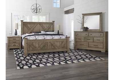Image for Cool Rustic Coffee X Queen Bed w/Dresser and Mirror
