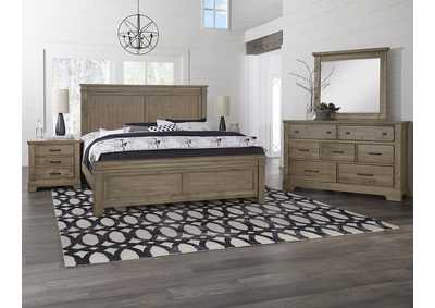 Image for Cool Rustic Sandstone Mansion Queen Bed w/Dresser and Mirror