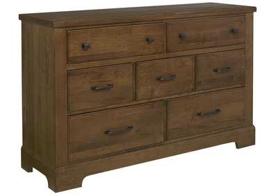 Image for Cool Rustic Amber Dresser - 7 Drawer
