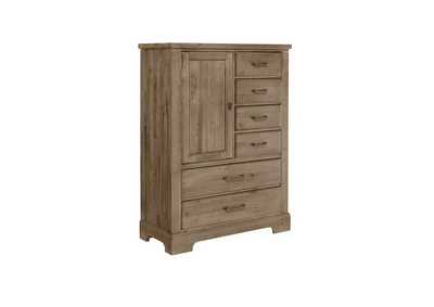 Cool Rustic Natural Standing Chest,Vaughan-Bassett