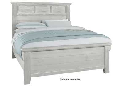 Sawmill Alabaster King Louver Bed