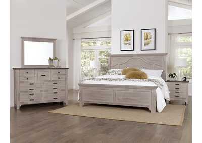 Image for Bungalow Bronco Mantel King Bed w/Dresser and Mirror