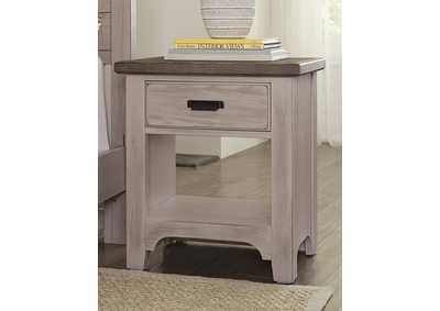Image for Bungalow Dover Grey with Folkstone Top Night Stand - 1 Drawer