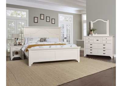 Image for Bungalow Sisal Mantel Queen Bed w/Dresser and Mirror