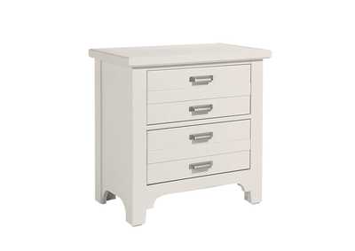 Image for Bungalow Lattice White Night Stand - 2 Drawer
