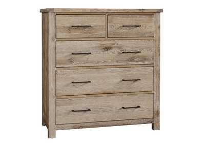 Image for 754 - Dovetail-Sun Bleached White Standing Dresser