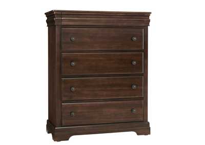 Image for Vista-Warm Cherry Chest - 5 Drawer