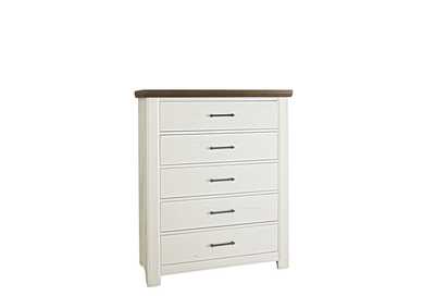 Image for Yellowstone-White & Buckskin Chest - 5 Drawer