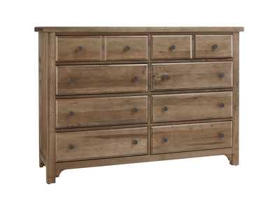 Image for Cool Farmhouse-Natural Dresser - 8 Drawer