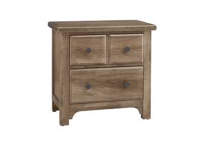 Image for Cool Farmhouse-Natural Night Stand - 2 Drawer