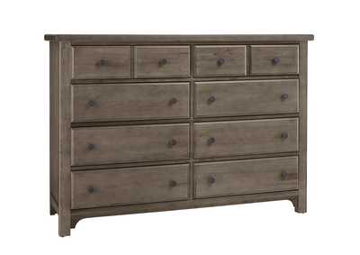 Image for Cool Farmhouse-Grey Dresser - 8 Drawer