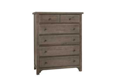 Image for Cool Farmhouse-Grey Chest - 5 Drawer