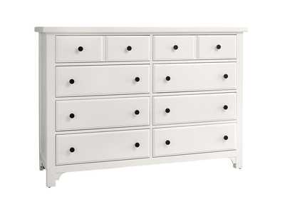 Image for Cool Farmhouse-Soft White Dresser - 8 Drawer