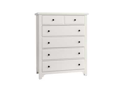 Image for Cool Farmhouse-Soft White Chest - 5 Drawer