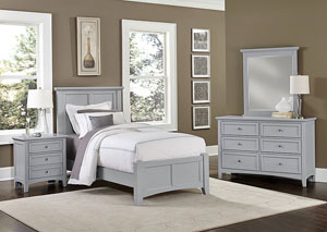 Image for Bonanza Gray Full Panel Bed w/Dresser and Mirror