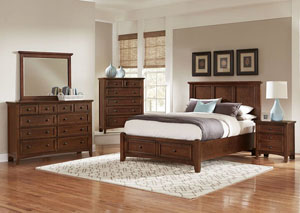 Image for Bonanza Cherry King Panel Bed