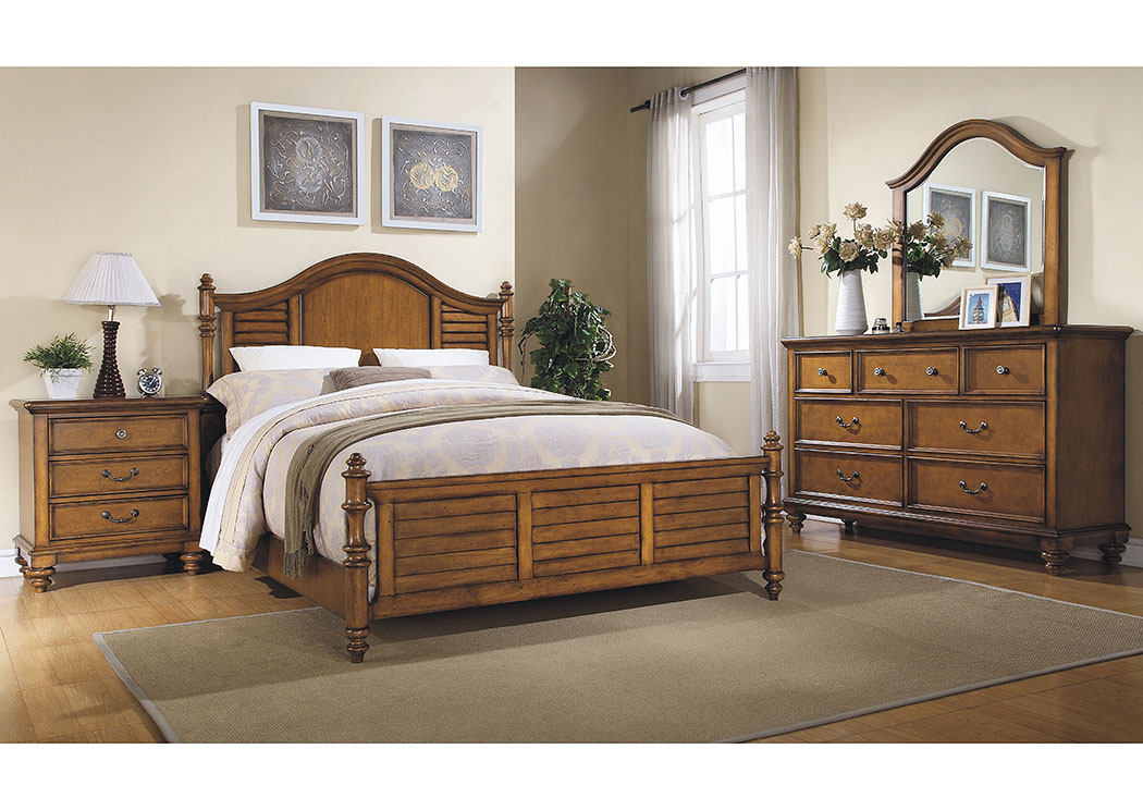 Palm Beach Panel Queen Bed,Winners Only
