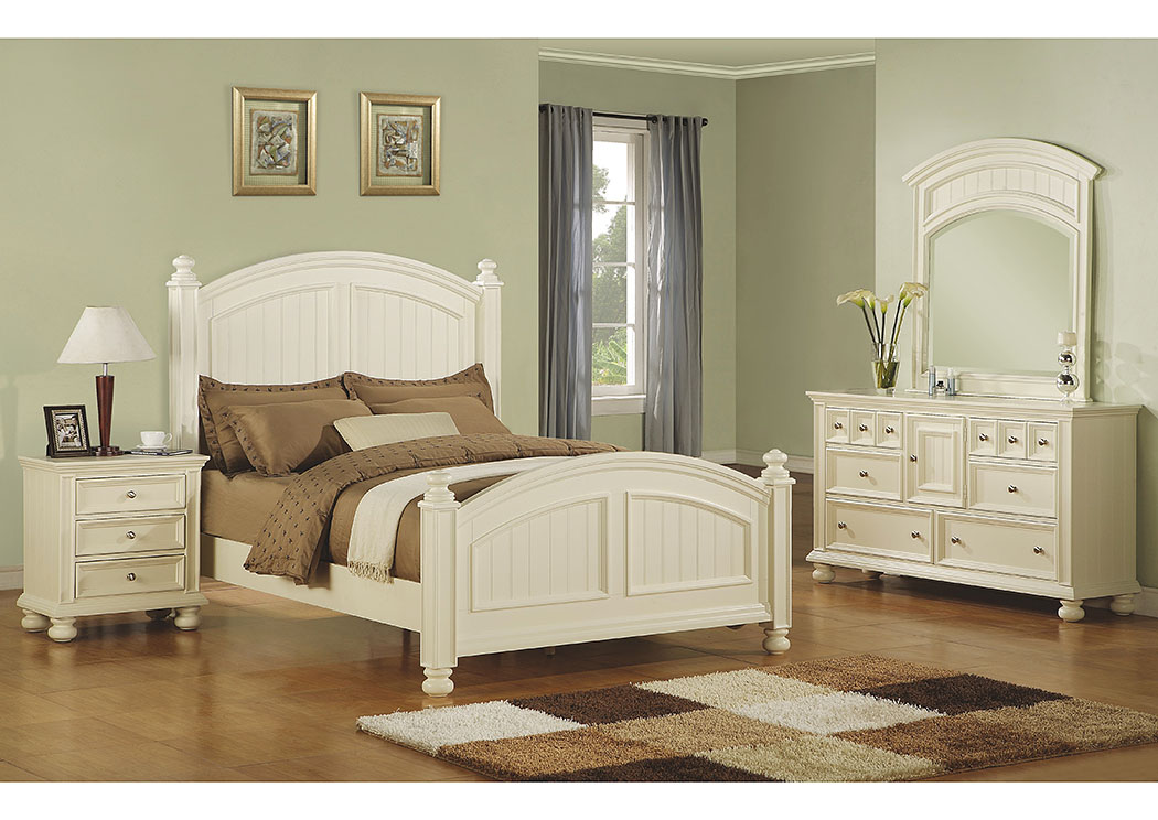 Cape Cod - Eggshell White Panel Twin Bed,Winners Only